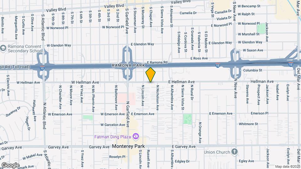 222 E Hellman Ave Map and Location Details