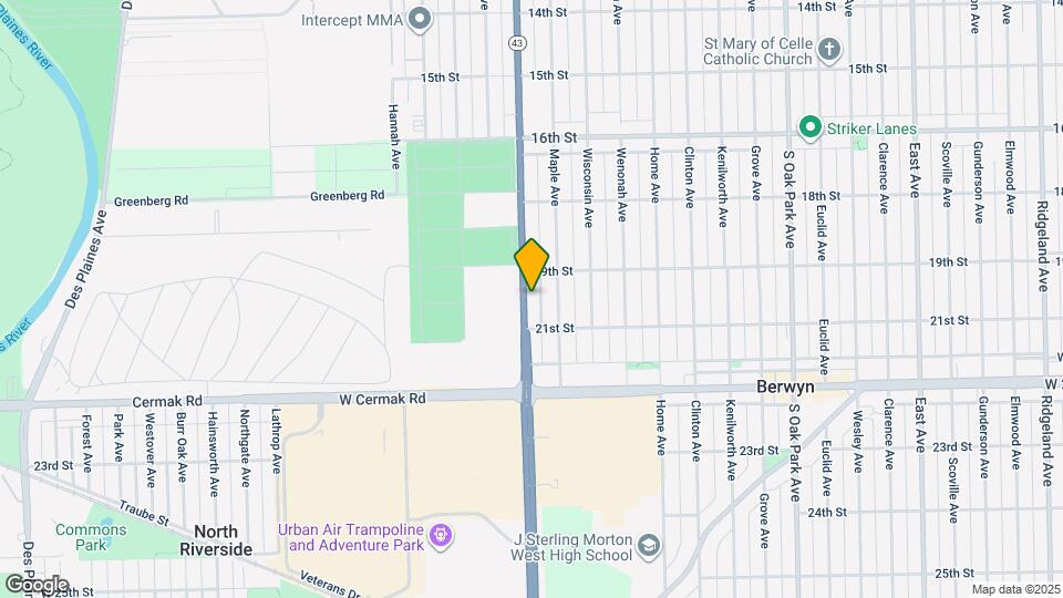 1921 S Harlem Ave, Unit 2W Map and Location Details