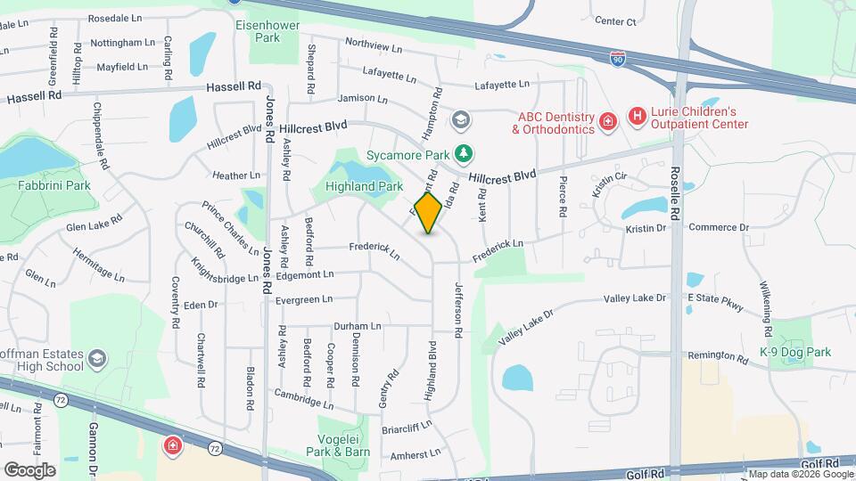 1645 Highland Blvd Map and Location Details