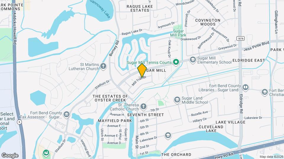 206 Mill Trail Dr Map and Location Details