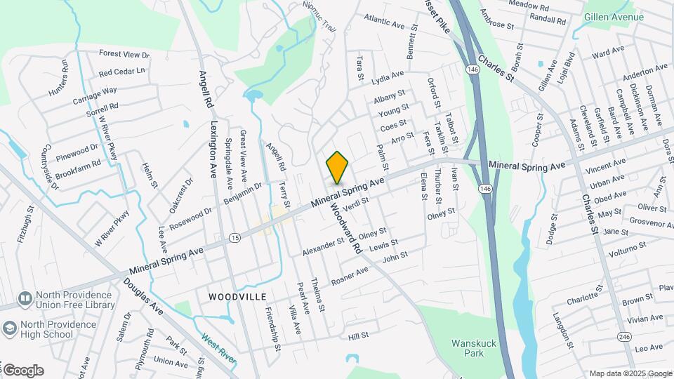 1381 Mineral Spring Ave Map and Location Details