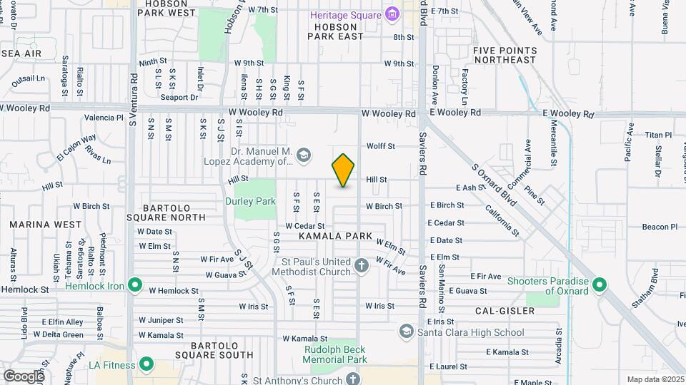 1315 S C St Mapa y Detalles de la Ubicación