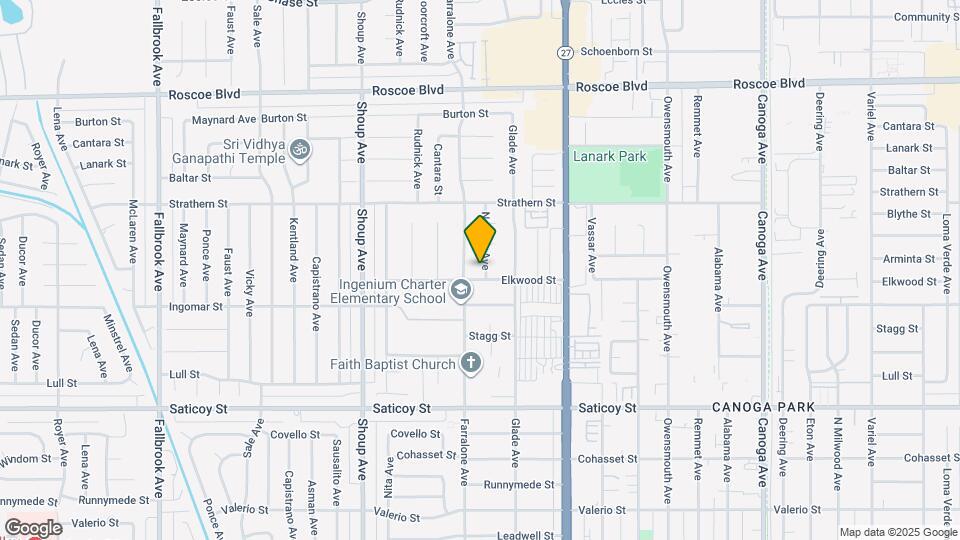 7845 Nevada Ave Map and Location Details