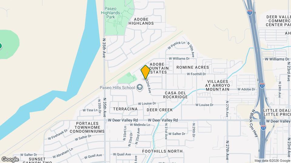 22234 N 32nd Ave Map and Location Details