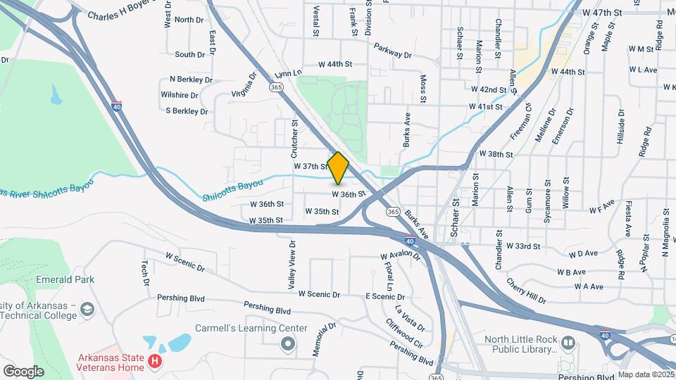 1501 W 36th St Map and Location Details