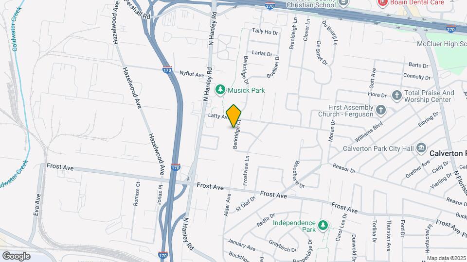 6933 Berkridge Ct Map and Location Details