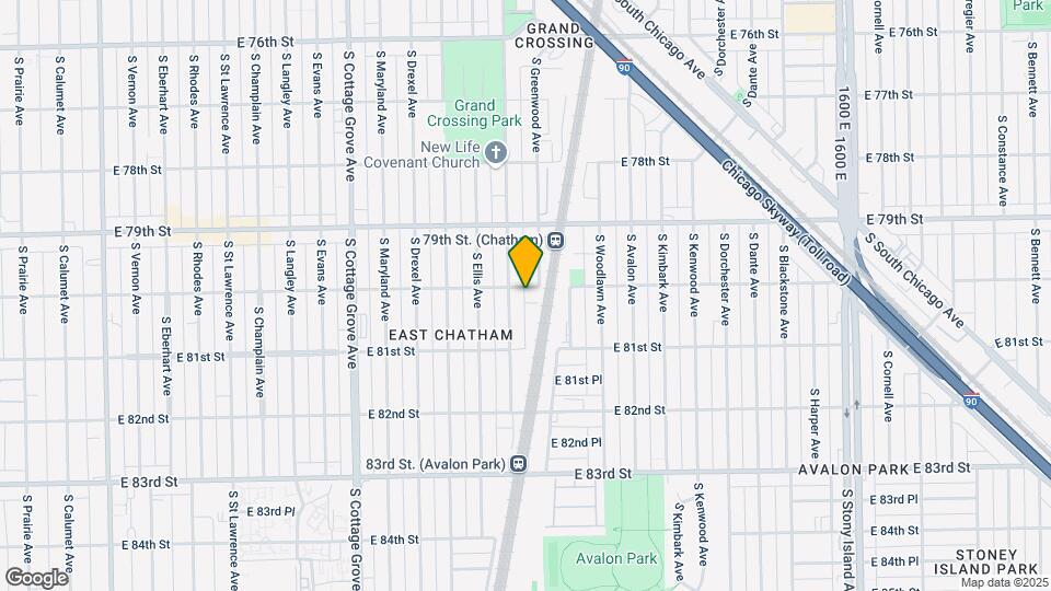 1047-1049 E 80th St Map and Location Details