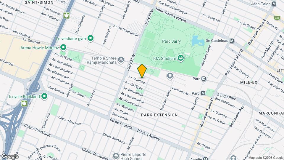 7939 Querbes Av Map and Location Details