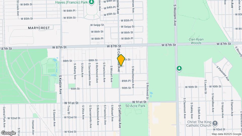 8835 S California Ave Map and Location Details