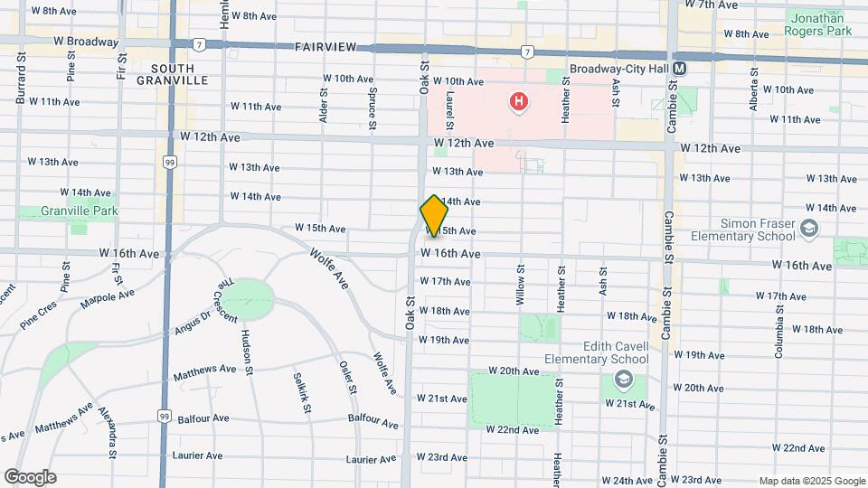 977 W 16th Ave Map and Location Details