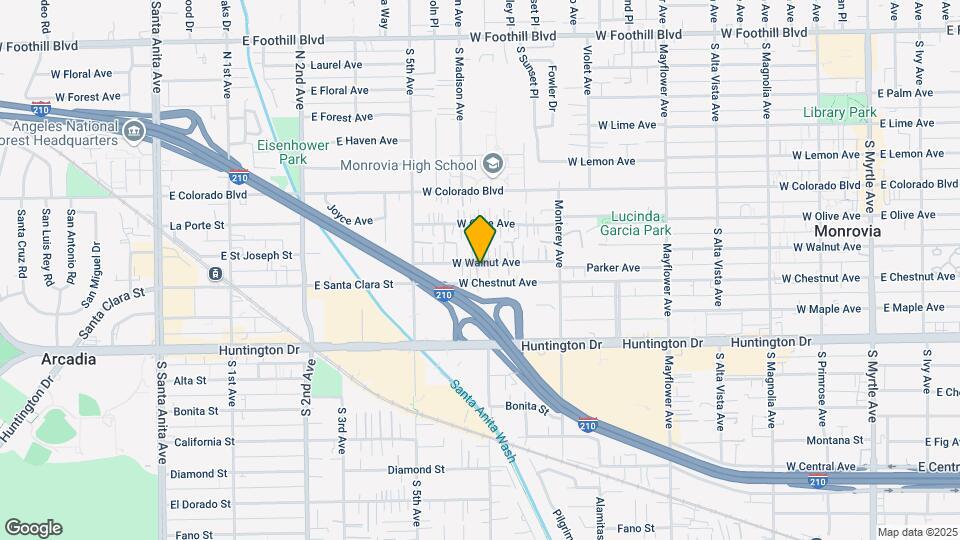 860 W Walnut Ave Map and Location Details