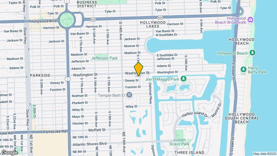 1305 Dewey St Map and Location Details