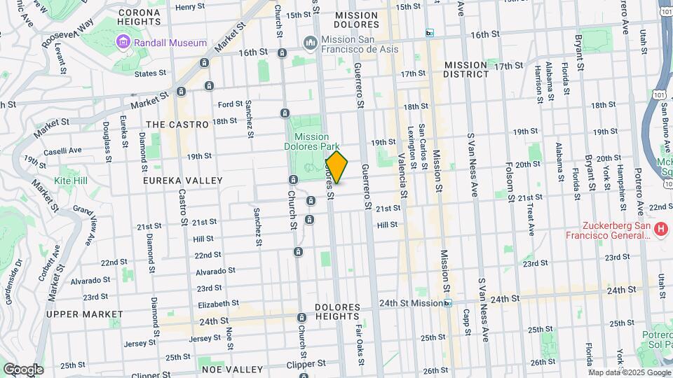735 Dolores St Map and Location Details