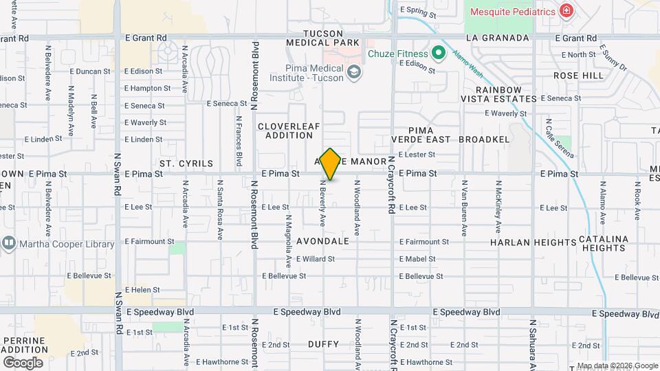 1654 N Beverly Ave Map and Location Details