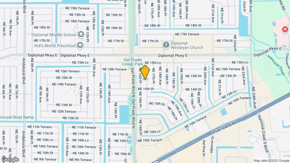 1414 NE 17th Ave Map and Location Details