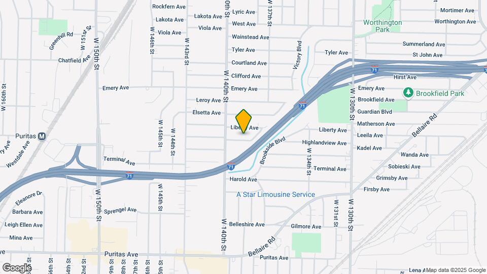 13812 Highlandview Ave Map and Location Details