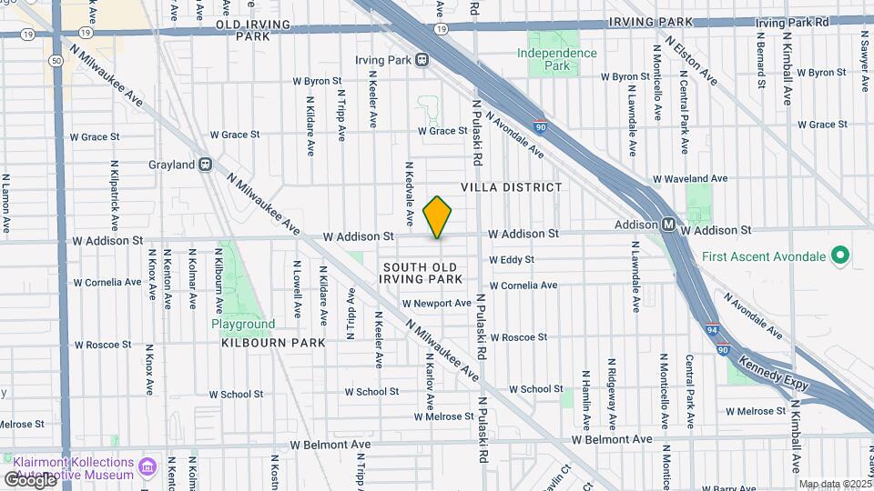 4107 W Addison St Map and Location Details