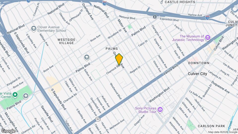 10720 1/2 Charnock Rd Mapa y Detalles de la Ubicación
