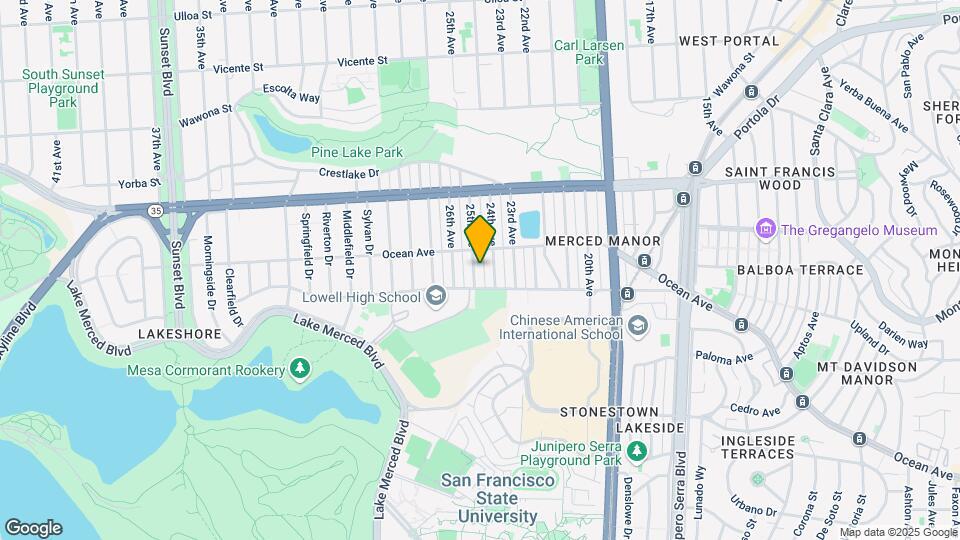 3050 25th Ave Map and Location Details