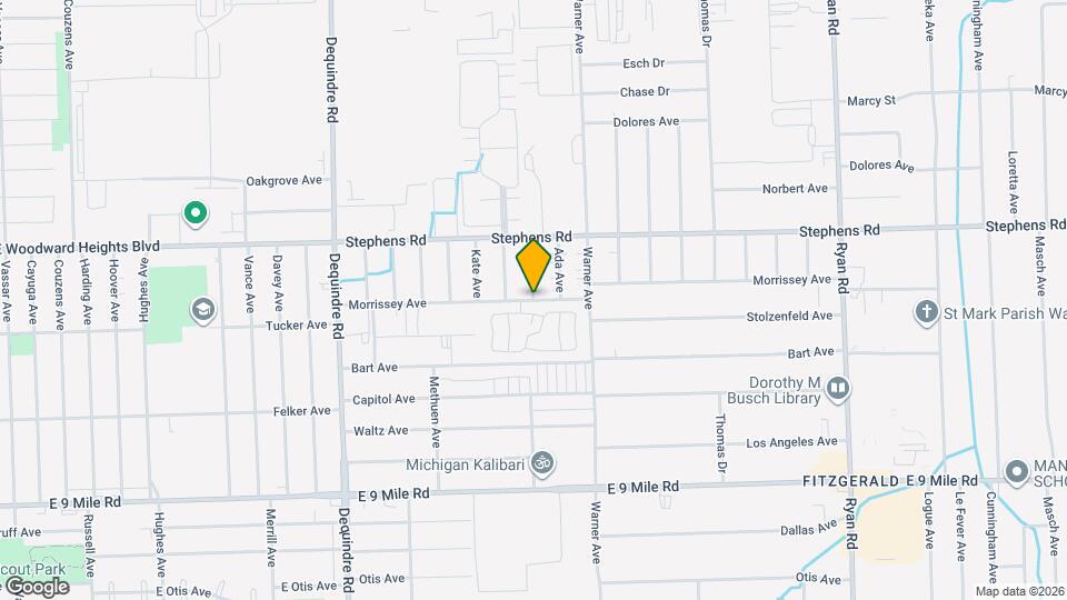 23448 Winifred Ave Map and Location Details