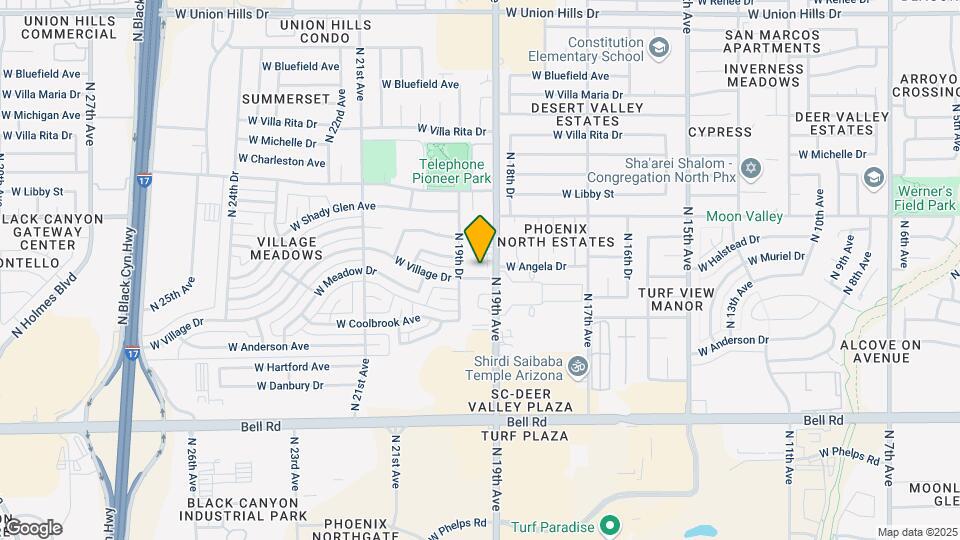 1924 W Village Dr Map and Location Details