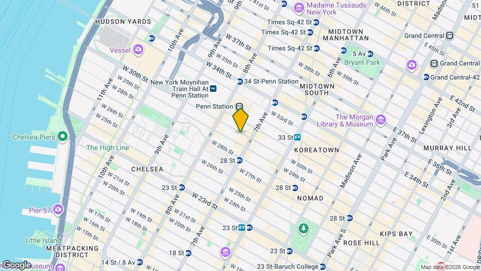 214 W 30th St Mapa y Detalles de la Ubicación