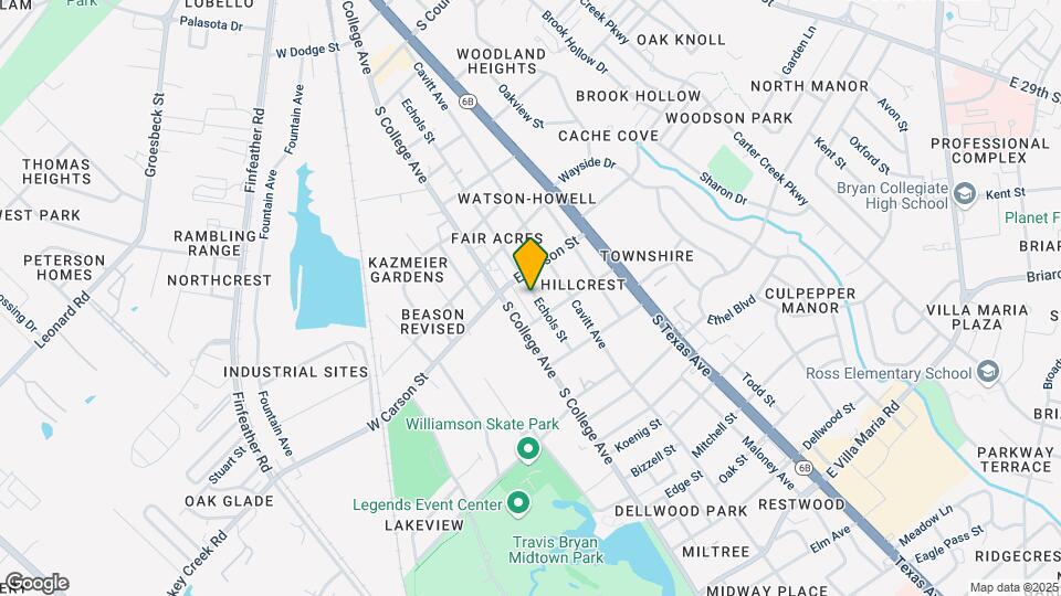 2108 Echols St Map and Location Details