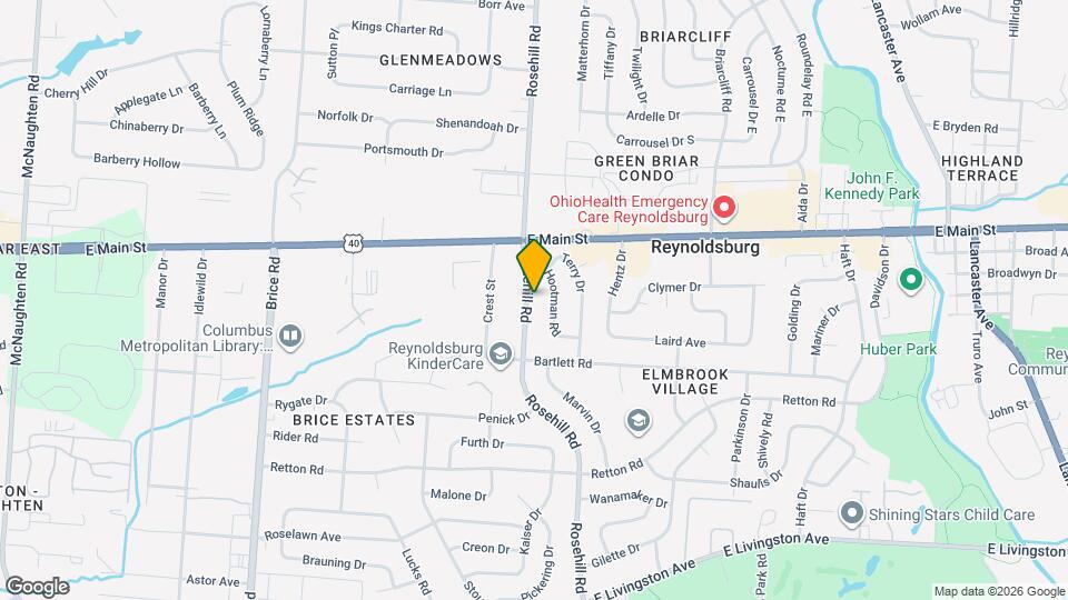 1386 Rosehill Rd Map and Location Details