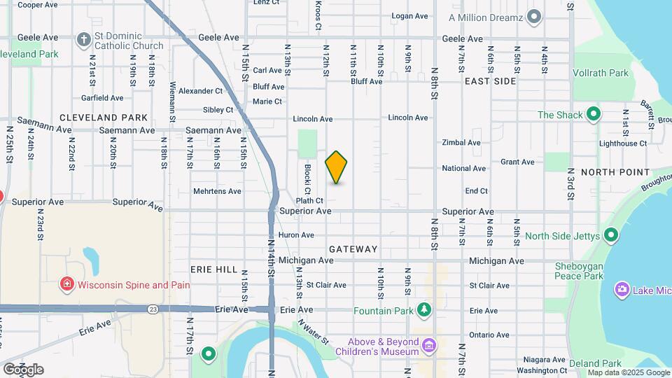 1533 N 12th St Map and Location Details