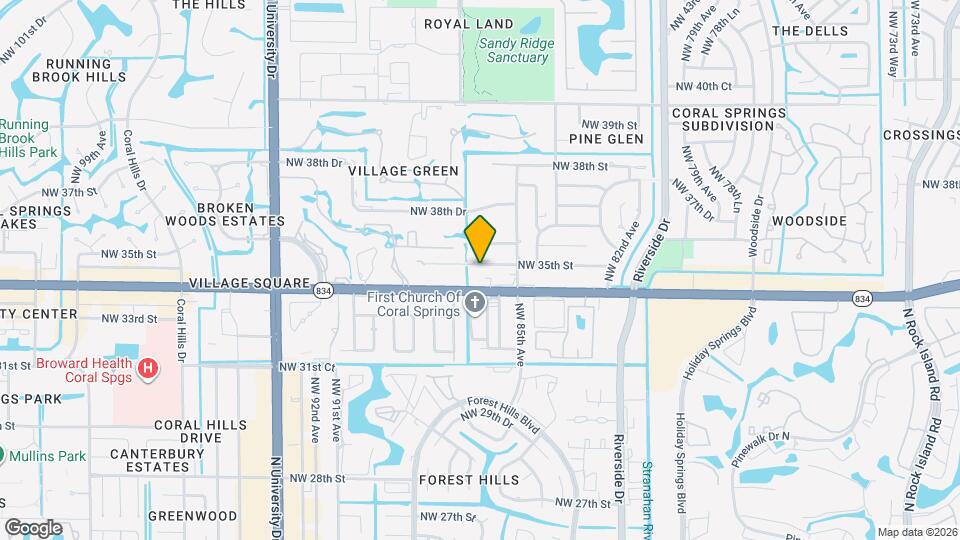 8604 NW 35th St Map and Location Details