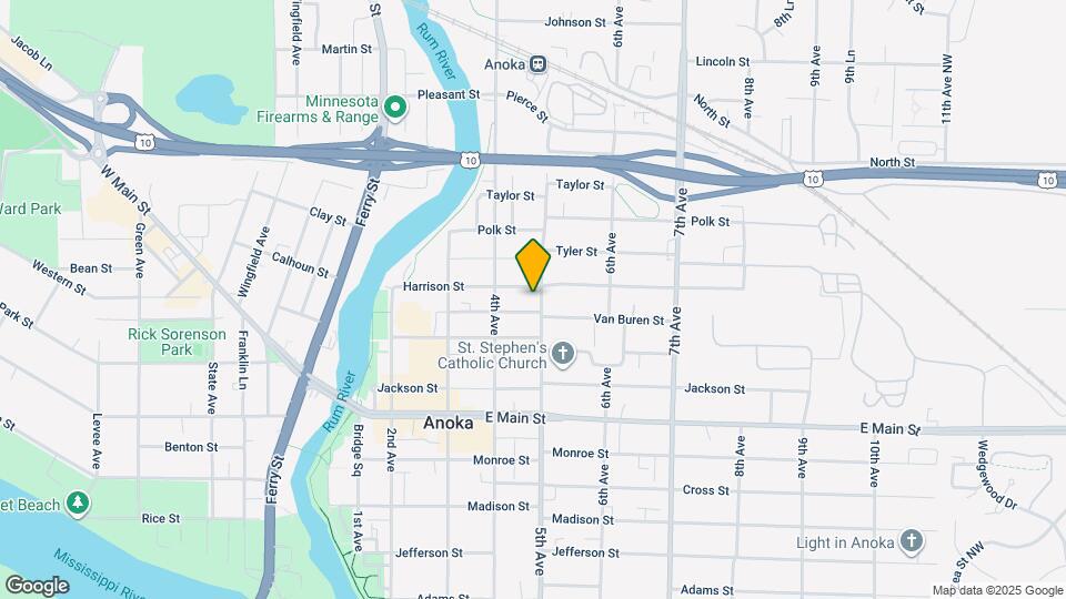 2233 5th Ave, NE, Unit 2, Upstairs Map and Location Details