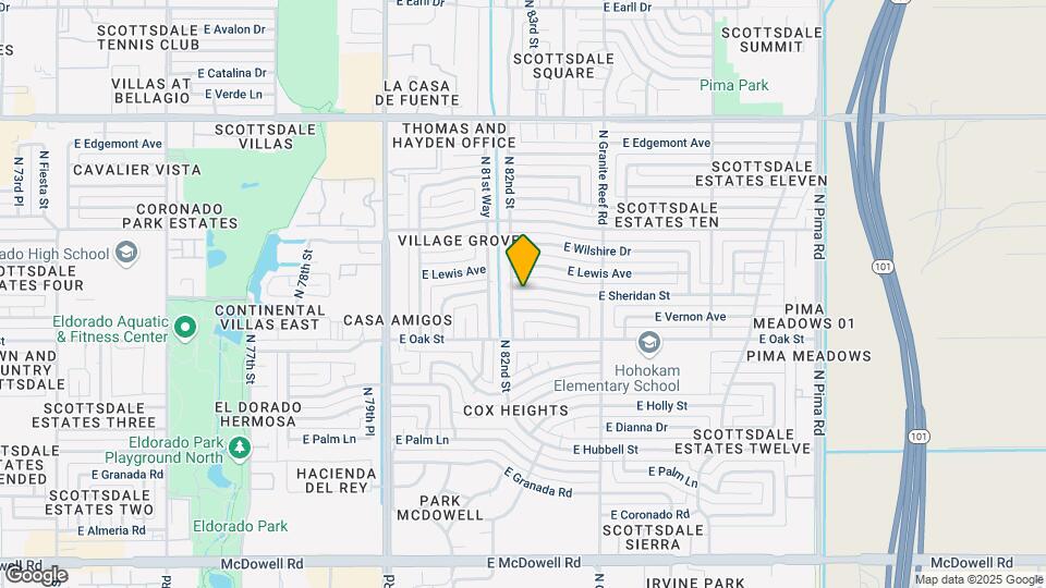 8209 E Sheridan St Map and Location Details