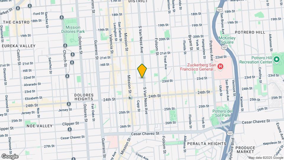 1180 S Van Ness Ave Mapa y Detalles de la Ubicación