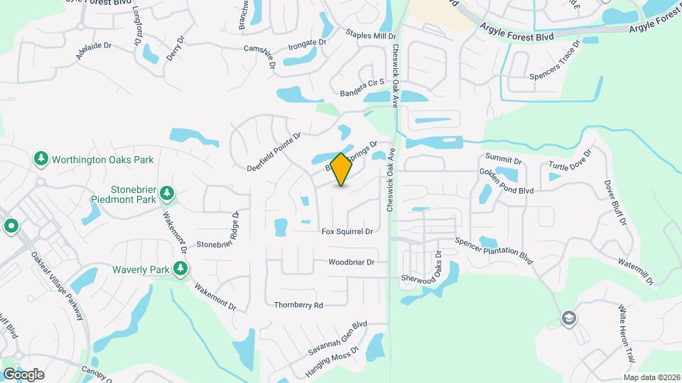 3446 Bristol Bridge Rd Map and Location Details