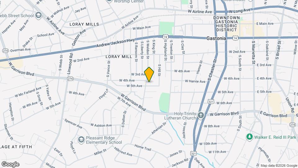 912 W 5th Ave Map and Location Details