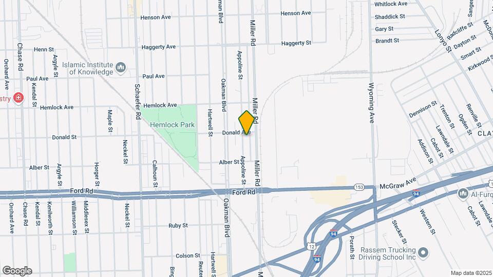 5940 Appoline St Map and Location Details