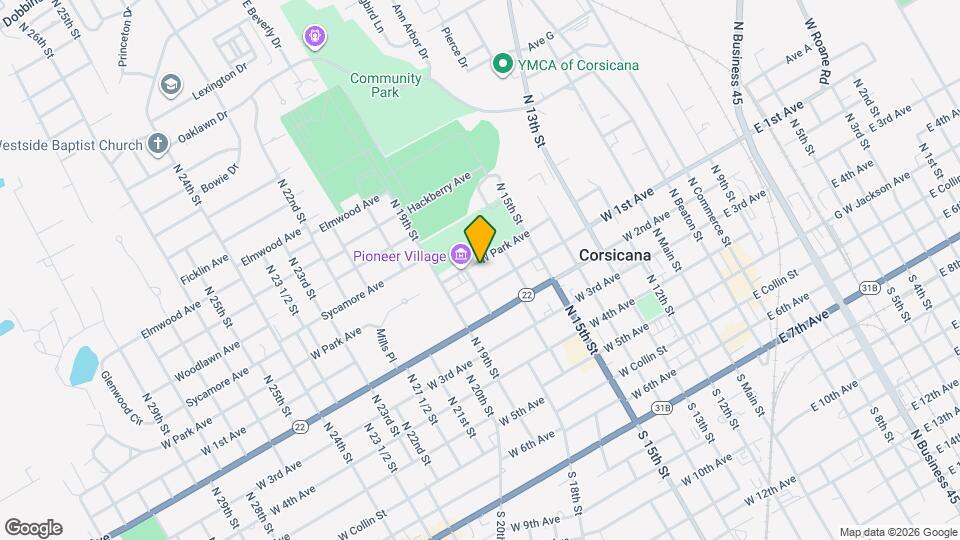 741 W Park Ave Map and Location Details