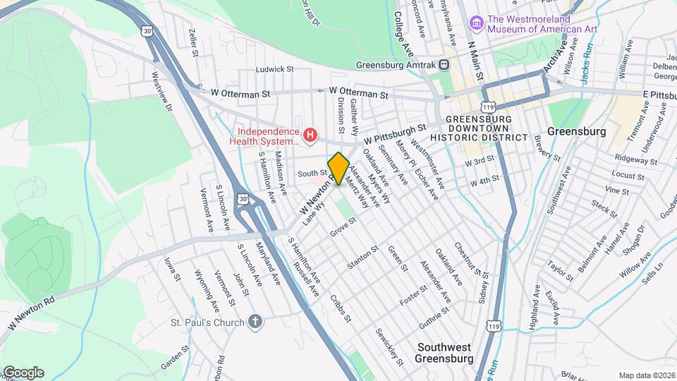 128 S Spring Ave Map and Location Details