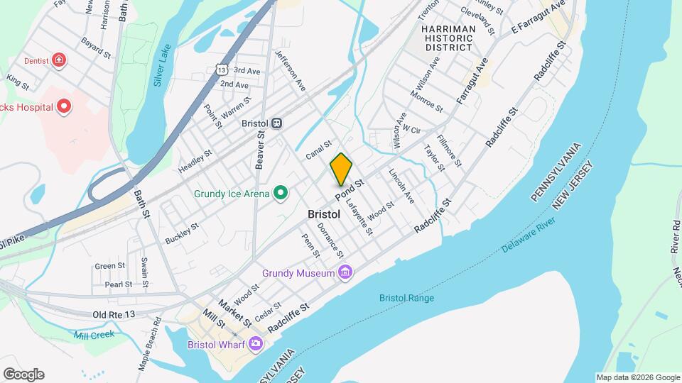 825 Pond St, Unit 2nd floor Map and Location Details
