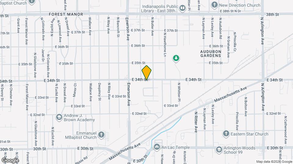 5225 E 34th St Map and Location Details