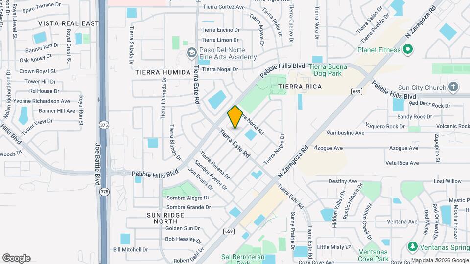 12563 Tierra Padre Ln Map and Location Details