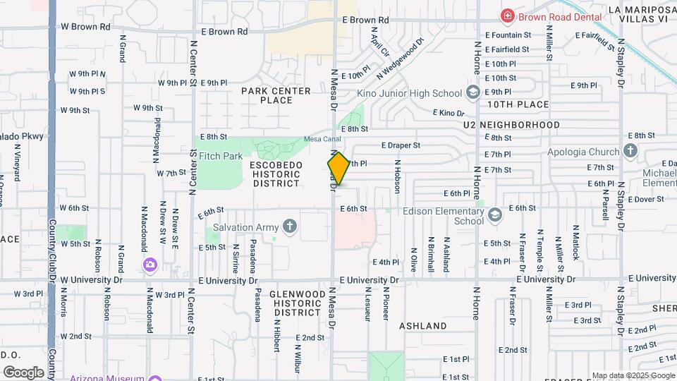 629 N Mesa Dr Map and Location Details