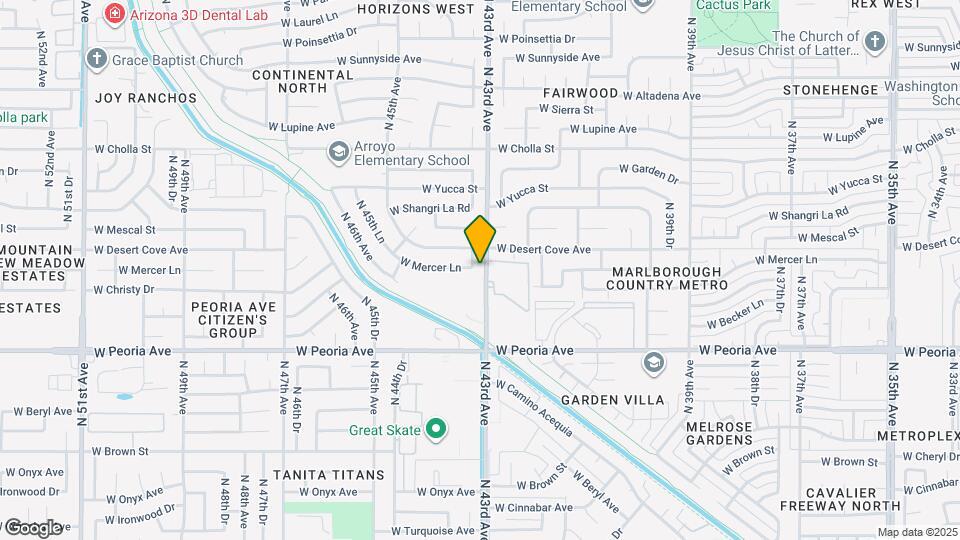 10801 N 43rd Dr Map and Location Details