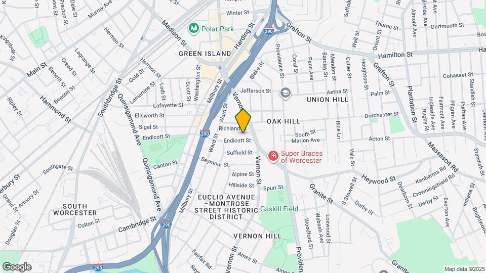 133 Endicott St Map and Location Details