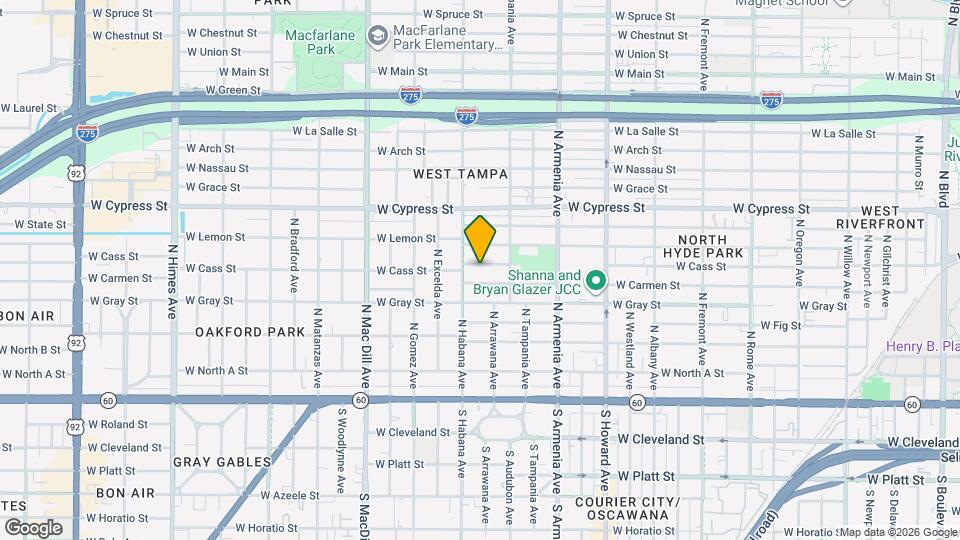 2716 W Cass St, Unit A Mapa y Detalles de la Ubicación