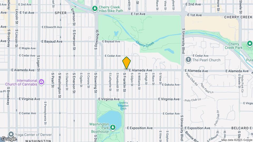 300 S Franklin St Map and Location Details