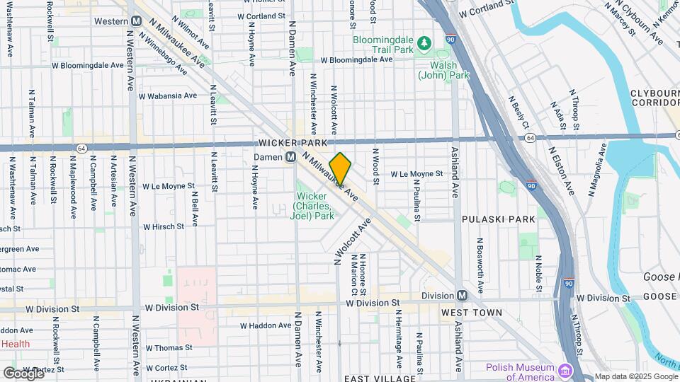 1462 N Milwaukee Ave, Unit 2 Map and Location Details
