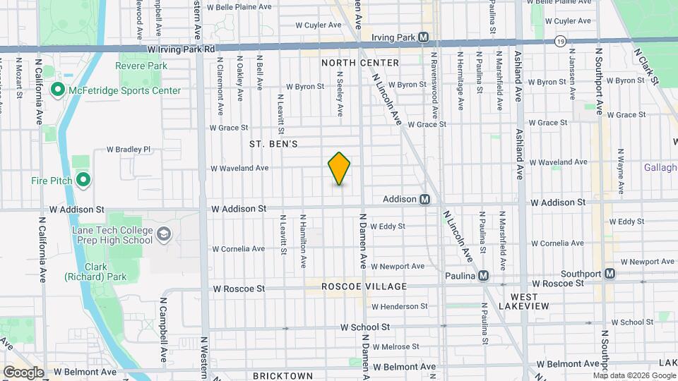 3624 N Seeley Ave Map and Location Details