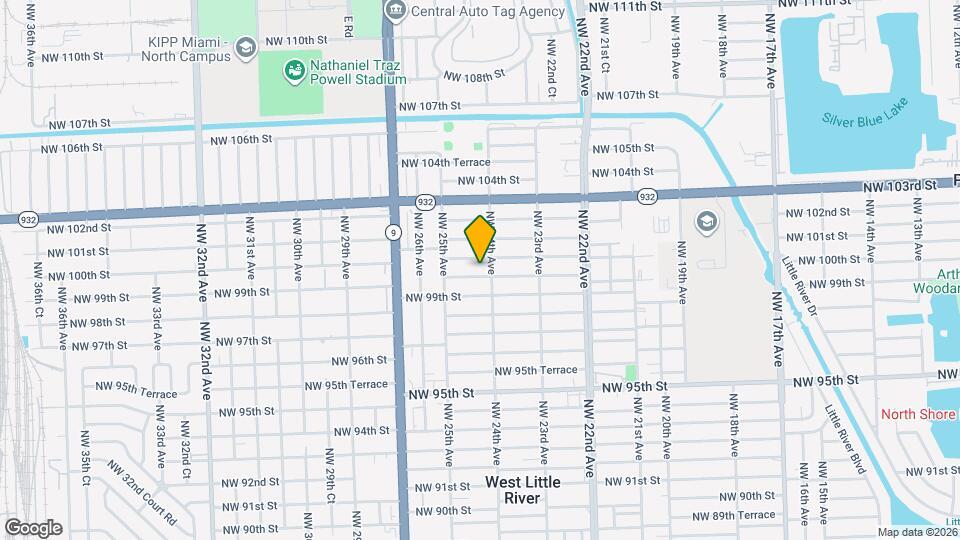 2421 NW 99th Terrace Map and Location Details