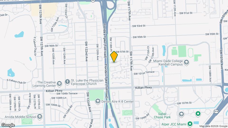 11840 SW 99th St Map and Location Details